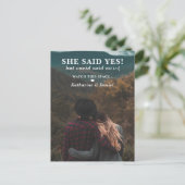 Typografie Weddenschap Uitstel sparen de Datum Aankondigingskaart (Staand voorkant)