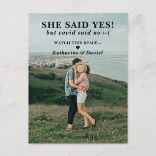 Typografie Weddenschap Uitstel sparen de Datum Aankondigingskaart