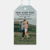 Typografie Weddenschap Uitstel sparen de Datum Cadeaulabel (Voorkant)