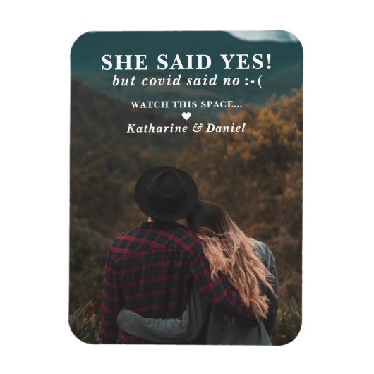 Typografie Weddenschap Uitstel sparen de Datum Magneet (Verticaal)