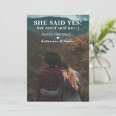 Typografie Weddenschap Uitstel sparen de Datum Save The Date (Staand voorkant)