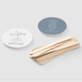 Typografie Wedding Program Fan Handwaaier (Niet-gemonteerd)