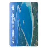 Typografie Welkom bij Higgins Lake Magneet (Verticaal)