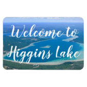 Typografie Welkom bij Higgins Lake Magneet (Horizontaal)
