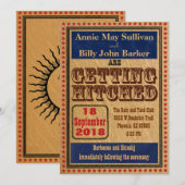  Typografie Westerne huwelijksuitnodiging Kaart (Voorkant / Achterkant)