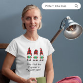 Typografie Wit Modern Pyjama Familie Kerstmis T-shirt