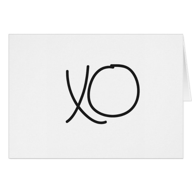 Typografie XO-kussen en -kussens (Voorkant Horizontaal)