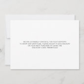 Typografie Zakelijk Logo Bedankkaart (Achterkant)