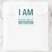 Typografie Zelfmotivatie Sticker (Tas)