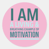 Typografie Zelfmotivatie Sticker (Voorkant)