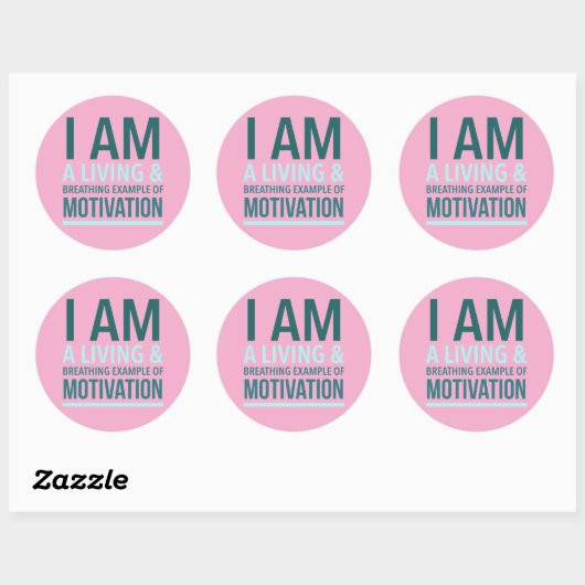 Typografie Zelfmotivatie Sticker (Vel)