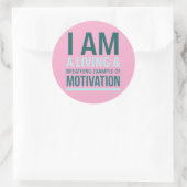 Typografie Zelfmotivatie Sticker (Tas)