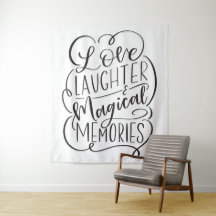 Typografie Zin | Liefde Lach Magische Herinneringe