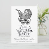 Typografie Zwangerschap Aankondiging (Staand voorkant)