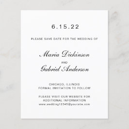 Typografie zwart wit Simple Elegant Wedding
