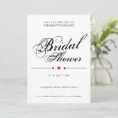 Typografie Zwart wit Vrijgezellenfeest Modern Eenv Kaart (Staand voorkant)