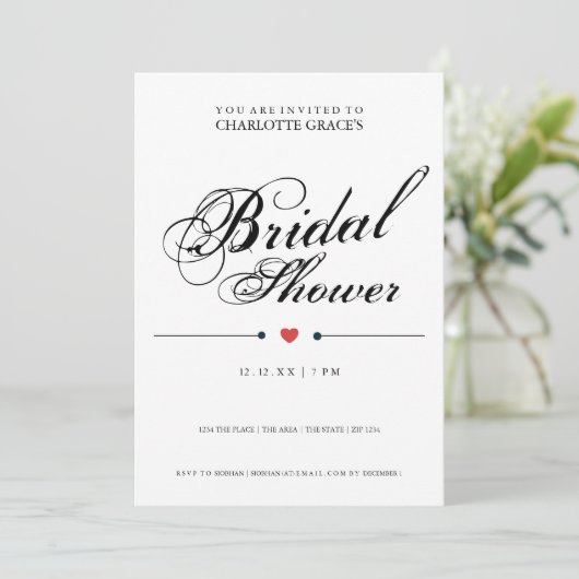 Typografie Zwart wit Vrijgezellenfeest Modern Eenv Kaart (Staand voorkant)