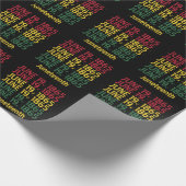 Typografie Zwarte Geschiedenis Juni 19 1865 Junete Cadeaupapier (Hoek)