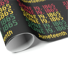 Typografie Zwarte Geschiedenis Juni 19 1865 Junete Cadeaupapier