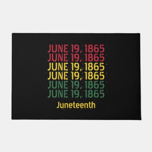 Typografie Zwarte Geschiedenis Juni 19 1865 Junete Deurmat (Voorkant)