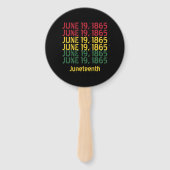 Typografie Zwarte Geschiedenis Juni 19 1865 Junete Handwaaier (Voorkant)