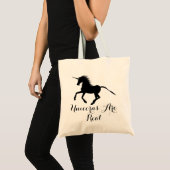 Typografie | Zwarte zilveren monniken zijn echt Tote Bag (Voorkant (product))