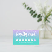 Typografiellavender glitter turquoise loyalty (Staand voorkant)