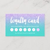 Typografiellavender glitter turquoise loyalty (Voorkant)