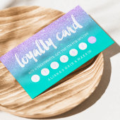 Typografiellavender glitter turquoise loyalty