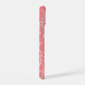 Typografienaam Patroonroze iPhone 15 Case (Rechterkant)