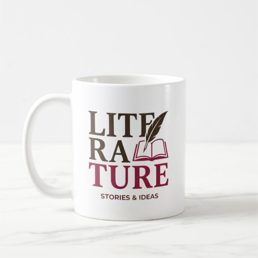 Typografieontwerp voor Engelse leraar Koffiemok (Links)