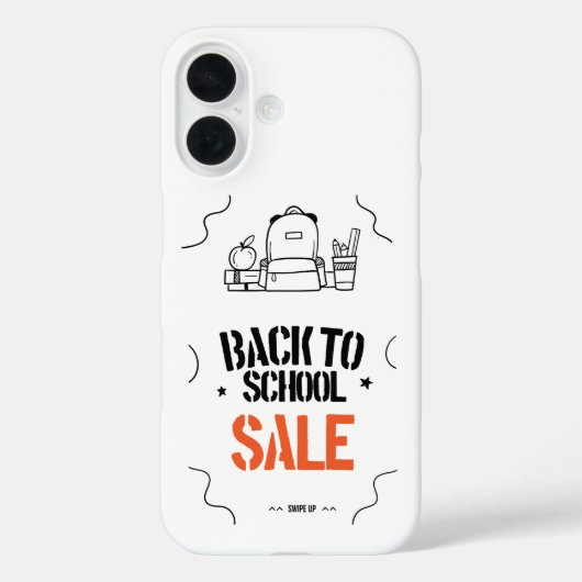 Typografieontwerp voor terug naar school Case-Mate iPhone case (Achterkant)