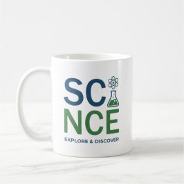Typografieontwerp voor wetenschapsleraar koffiemok