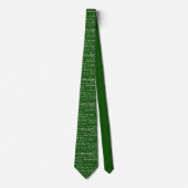 Typografiepatroon voor Vaderdag-cadeauscript Groen Stropdas (Voorkant)
