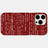 Typografiepatroon voor Vaderdag-cadeauscript in he Case-Mate iPhone Case (Achterkant (horizontaal))