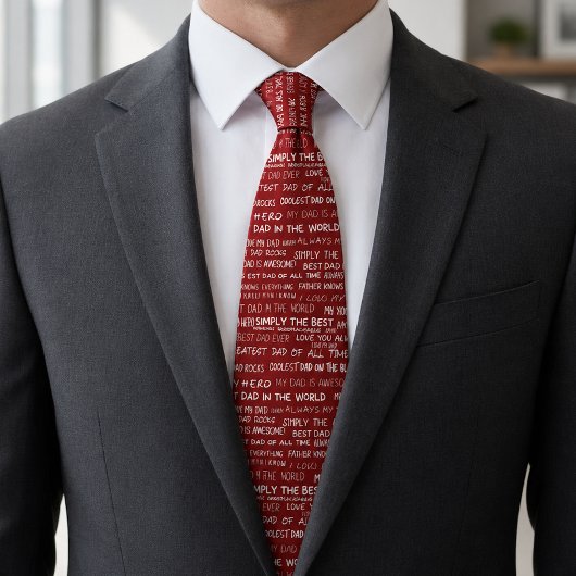 Typografiepatroon voor Vaderdag-cadeauscript in he Stropdas