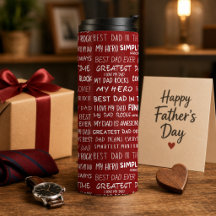 Typografiepatroon voor Vaderdag-cadeauscript in he