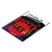 Typografisch Happy 15th Birthday Party Guest Book Notitieboek (Linkerzijde)