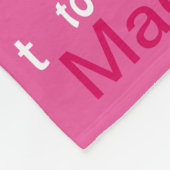 Typografisch KARTdesign, personaliseren voor een m Fleece Deken (Hoek)