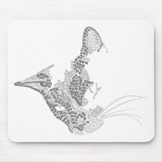 Typografisch Kat Muismat (Voorkant)