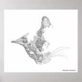 Typografisch Kat Poster (Voorkant)