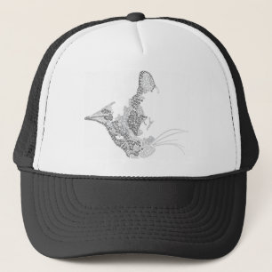 Typografisch Kat Trucker Pet