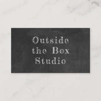 Typografisch krijtbord Visitekaartje