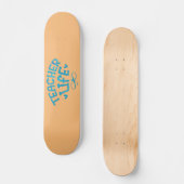 typografisch LEVENSONDERWIJS Persoonlijk Skateboard (Voorkant)