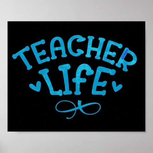 typografisch LEVENSONDERWIJS Poster (Voorkant)