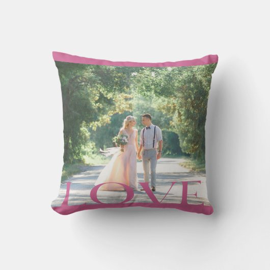 TYPOGRAFISCH LIEFDE LISFRAME ONTWERP KUSSEN (Voorkant)