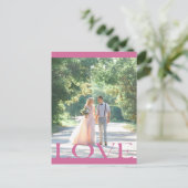 Typografisch LOVE Lijst Design Briefkaart (Staand voorkant)