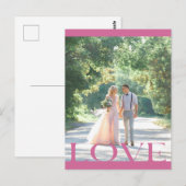 Typografisch LOVE Lijst Design Briefkaart (Voorkant / Achterkant)