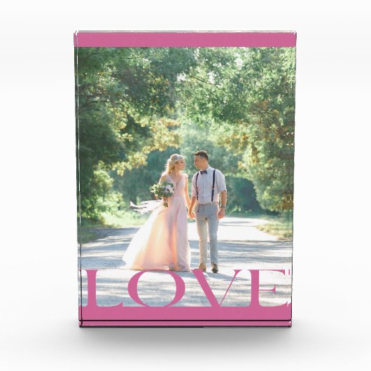 Typografisch LOVE Lijst Design Fotoblokken (Voorkant)