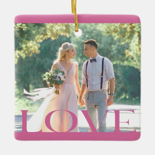 Typografisch LOVE Lijst Design Ornament (Voorkant)